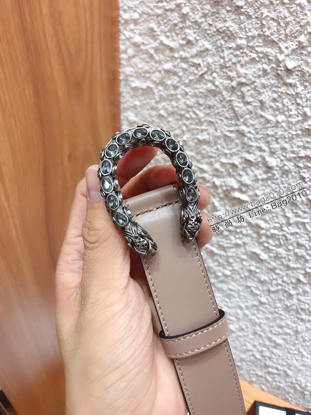 Gucci女士皮帶 古奇2020早秋系列 古奇經典雙G標識  jjp1060